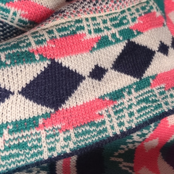 Pink Owl deer Christmas Cardigan, Medium Size - Picture 5 of 9